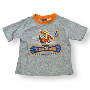 Vintage Tigger T Shirt y2k Disney snowgrinder snowboarding toddler 4T